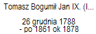Tomasz Bogumi Jan IX. (Iwan), tytu ksicy 1821, przeszed na prawosawie 