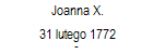 Joanna X. 
