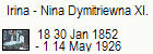 Irina - Nina Dymitriewna XI. 