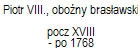 Piotr VIII., obony brasawski 