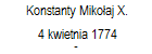 Konstanty Mikoaj X. 